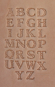 Buchstaben Lederstempel - CASTELL 