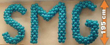 Buchstaben Luftballon-Dekoset Maxi 