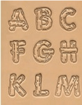 Buchstaben Lederstempel - HOLZFORM 