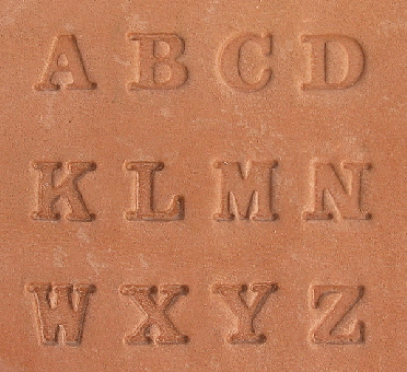 Buchstaben Lederstempel - MODERN 