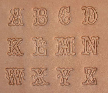 Buchstaben Lederstempel - SCRIPT 