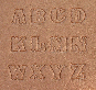 Buchstaben Lederstempel - STANDARD 